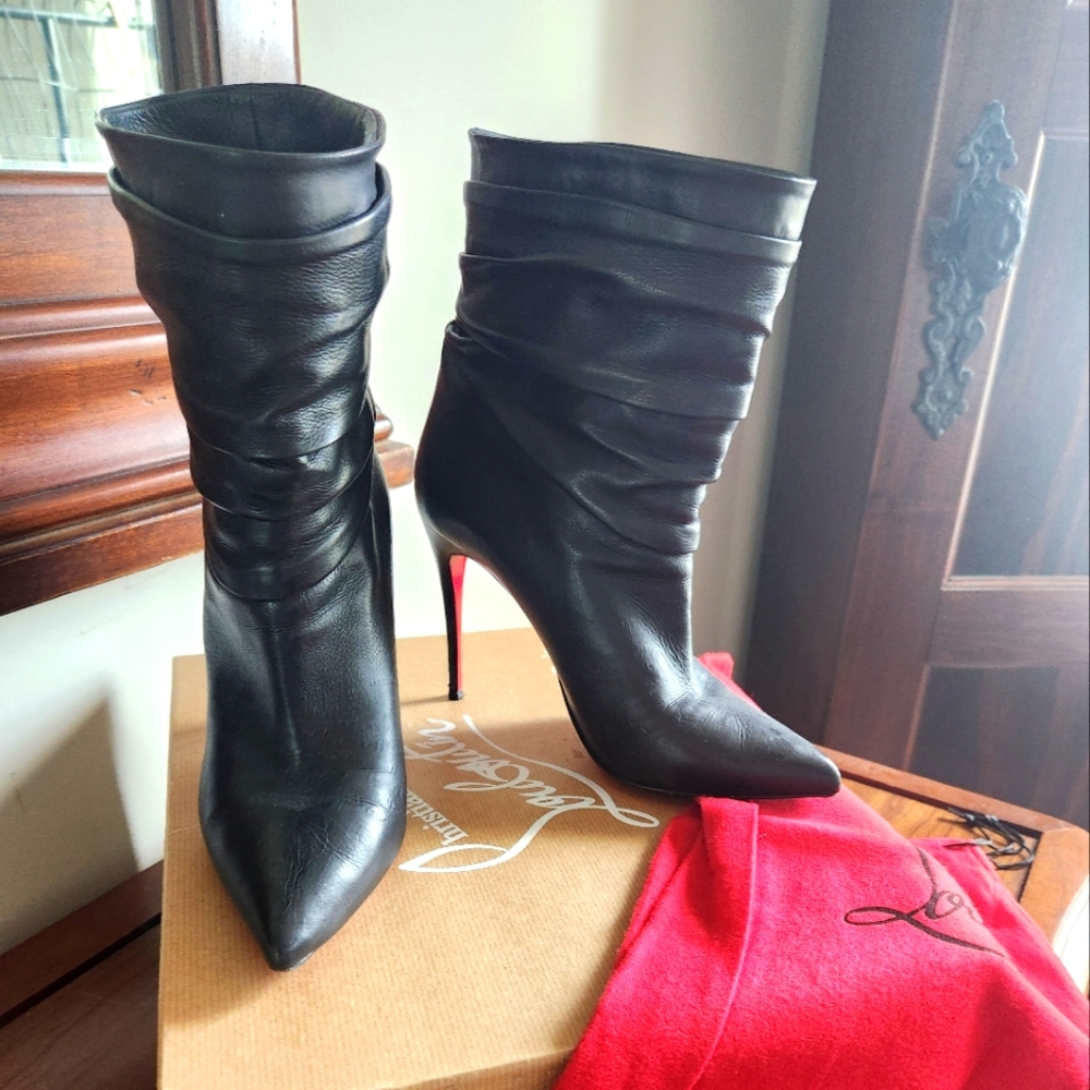 COPY - Christian Louboutin calf skin boots sz 38